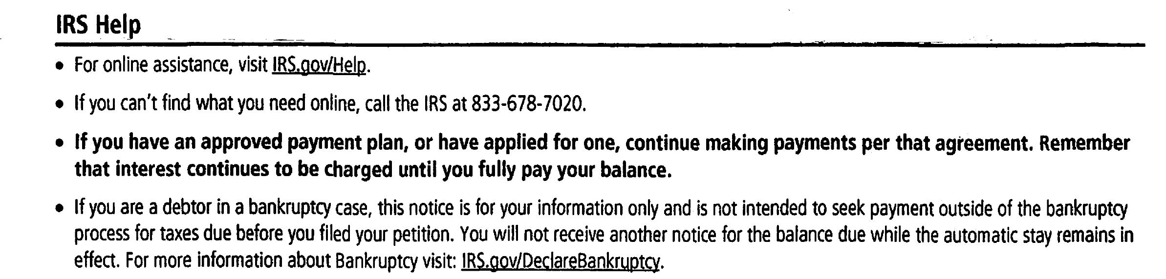 CP14E Notice IRS Help