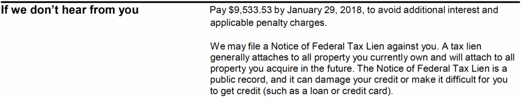 CP503 Notice What the IRS Says They Will Do If You Don't Respond