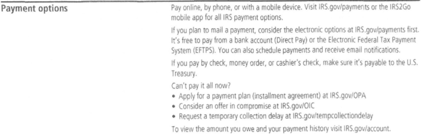 CP71C Payment Options