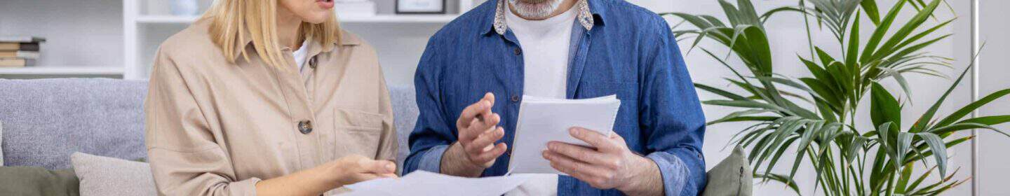 Couple Reviewing IRS Notice CP89 Together at Home
