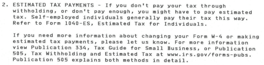 IRS Letter 484C Federal Tax Payments 2
