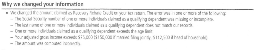 IRS Notice CP13 Why The IRS Changed Your Information