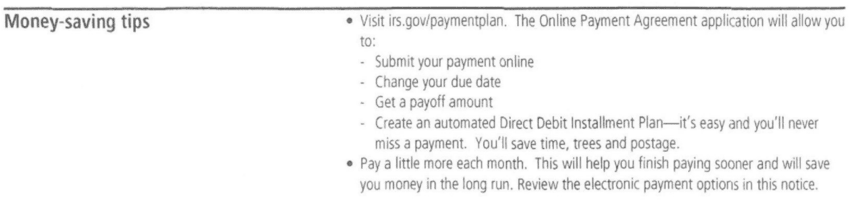 IRS Notice CP521 IRS Money Saving Tips