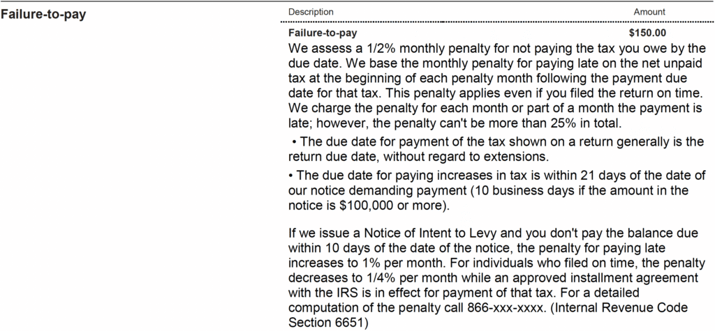 Letter 3219N Failure-to-Pay Penalty