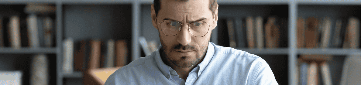 Man Concerned Reading His IRS CP39 Notice