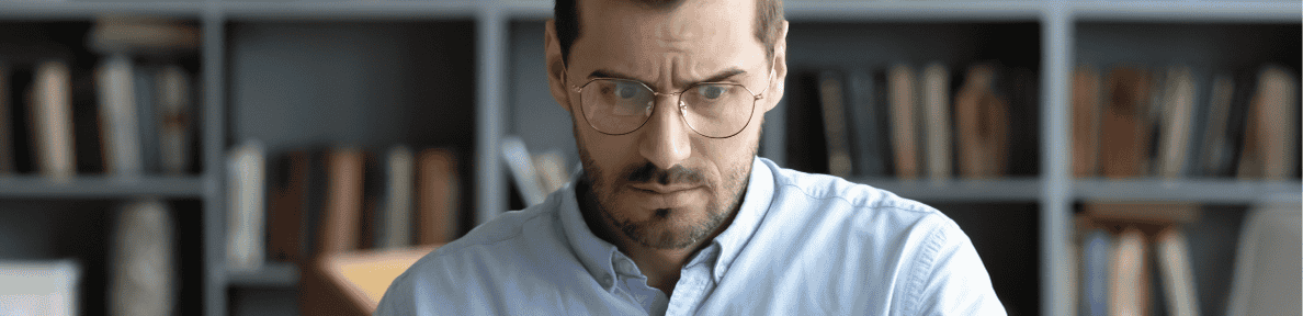 Man Concerned Reading His IRS CP39 Notice