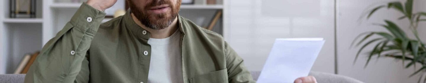 Man Frustrated After Opening IRS Notice CP521D