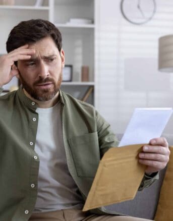 Man Frustrated After Opening IRS Notice CP521D
