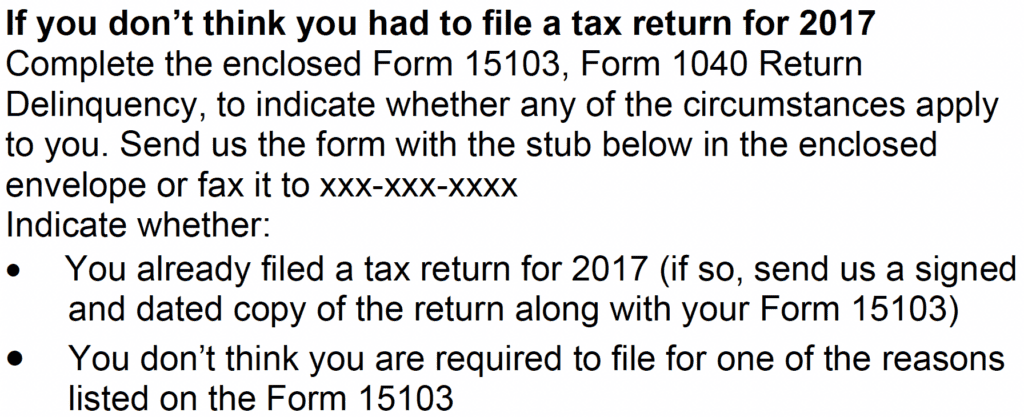Notice CP59 If You Don't Think You Had to File a Tax Return