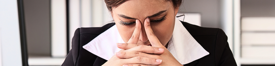 Woman is stressed from IRS potentially having the wrong address.