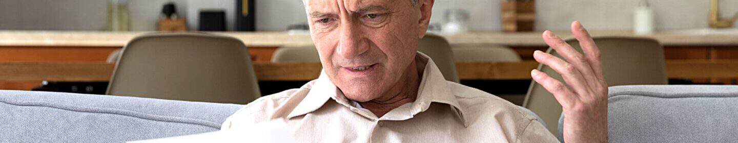 Older Man Exasperated by His IRS Notice CP504