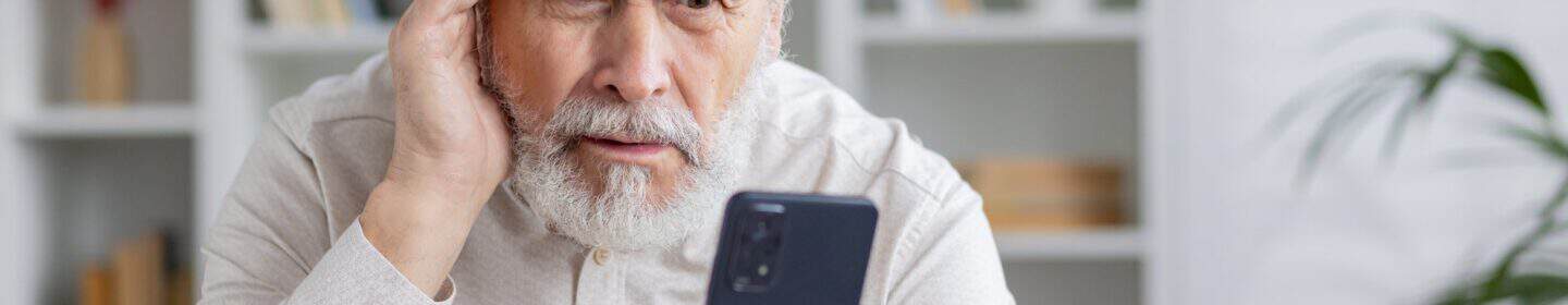 Senior man worried about an unknown IRS phone number calling him