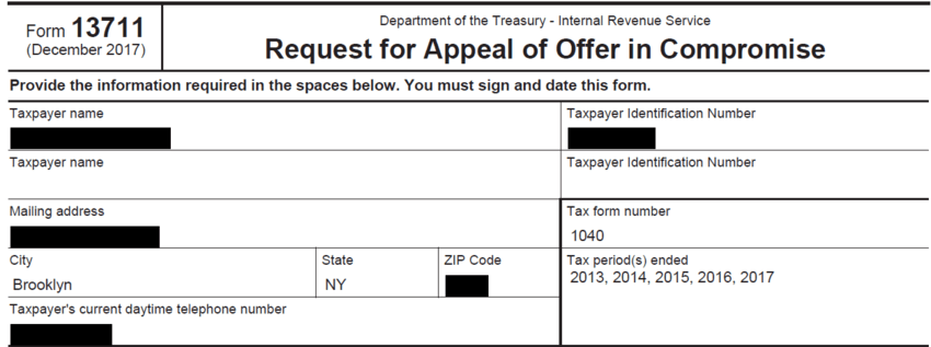 Taxpayer's Information