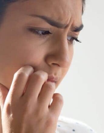 Woman Anxious After Reading Her IRS Notice CP60