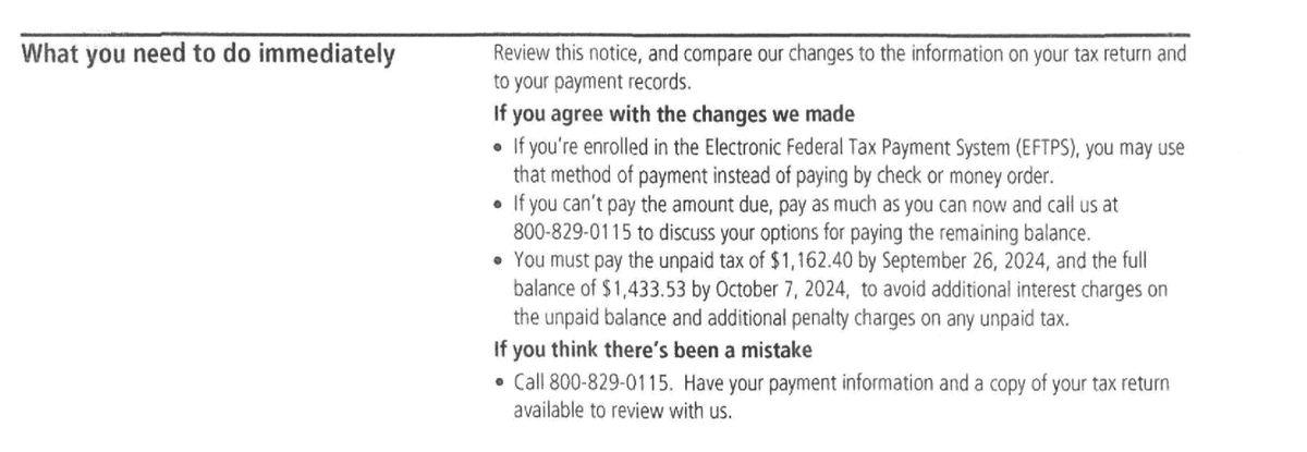 IRS Notice CP134B what you need to do immediately