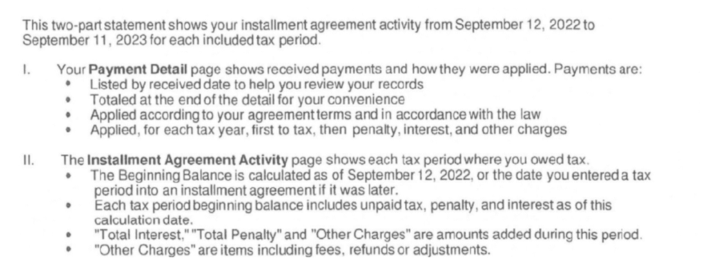 CP89 Notice Statement Overview